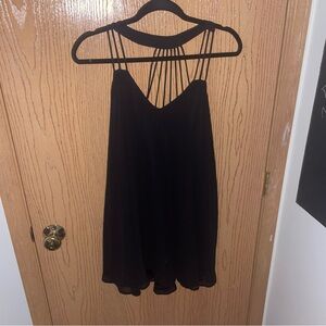 Express Black Strappy Dress